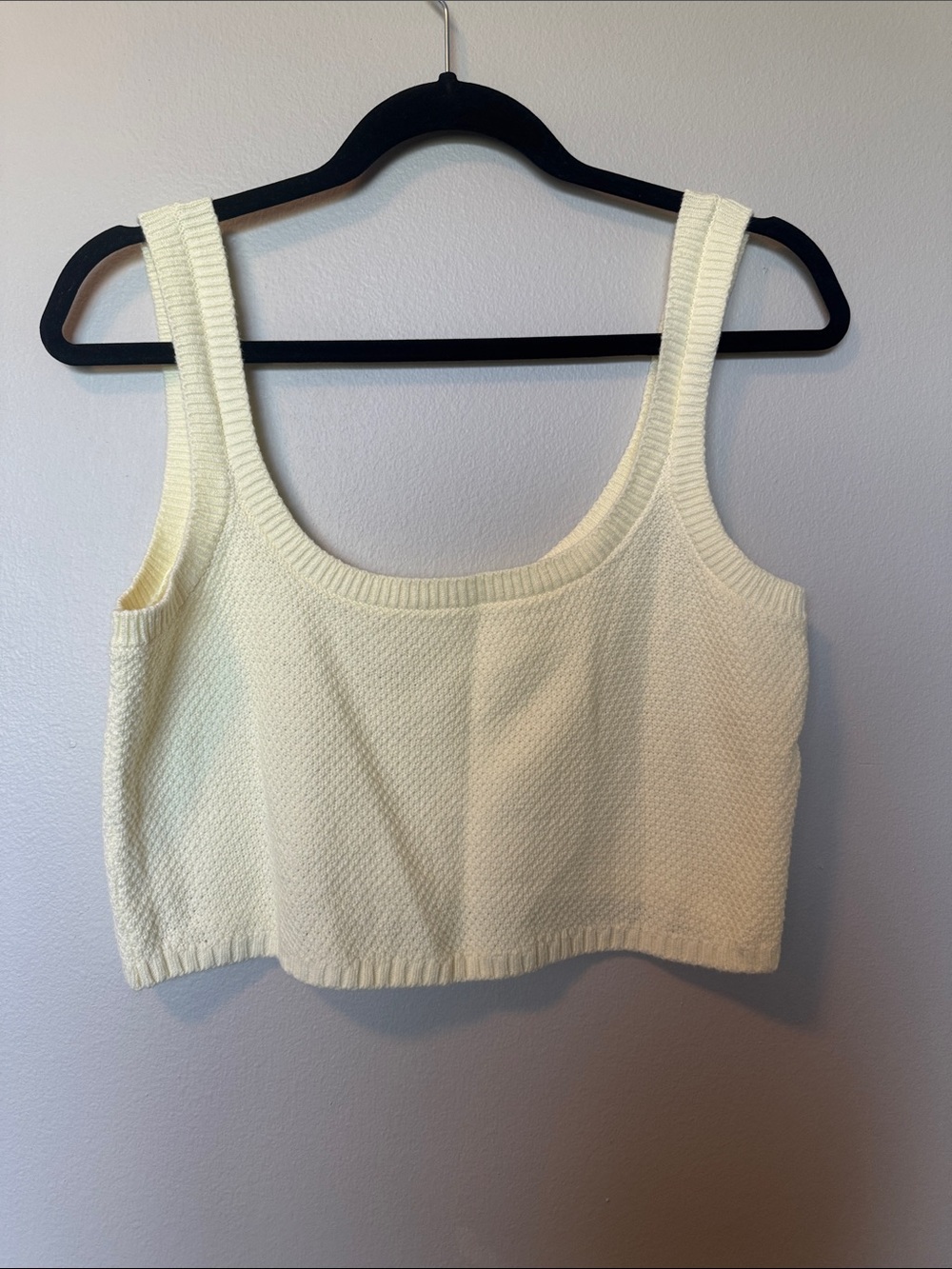 Gilly Hicks Yellow Knit Cropped Tank